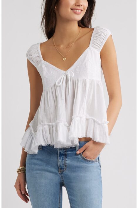 Cotton Babydoll Top